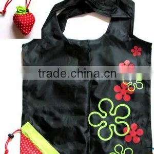 190T Polyester Foldable Strawberry Bag for Shopping thumbnail-6