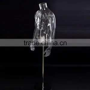 PC Male Mannequin Transparent Mannequin Hollow Out Mannequin Photography Mannequin thumbnail-5