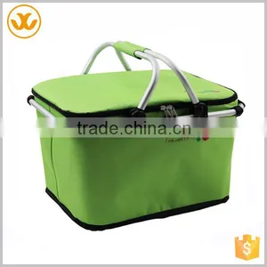 Customized Outdoor Eco-friendly Tote Cheap 600d Picnic Basket /cooler Basket thumbnail-1