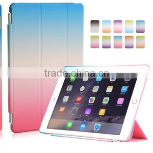 2016 New Arrival For 12.9inch IPad Pro Slim Pu Leather Rainbow Cover With Wake Sleeping thumbnail-1