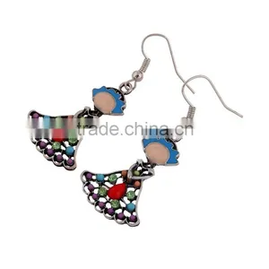 Best Quantity Amercian Little Girl Beaded Plating Drop Earrings thumbnail-2