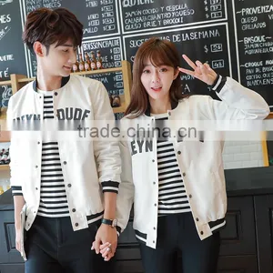 2016 New Fashion Young Men and Women Couples Outfit Korea Style Print Coat Outware Jackets OEM thumbnail-5