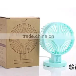 Double Motor Dual Leaves High Quality Portable Desk Mini USB Fan thumbnail-2