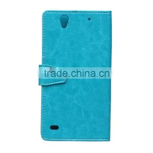 Wholesale Flip Cover Leather Case For Sony C4,For Sony C4 Book Cover Stand Case thumbnail-4