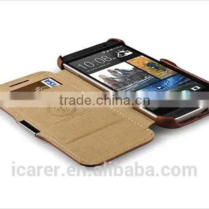Genuine Leather Right Open Case For HTC ONE M8 thumbnail-2