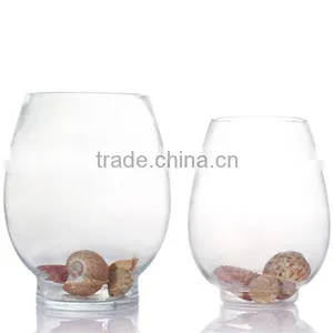 Hot Seller Glass Egg Shaped Fish Bowl thumbnail-1