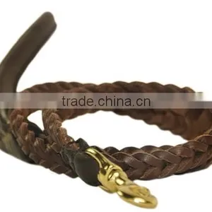2016 Wholesale Genuine Leather Handmade Eco Friendly Dog Leashes thumbnail-1