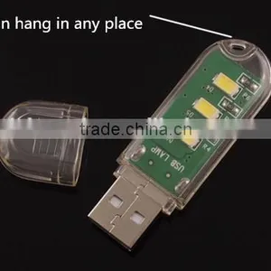 Mini USB LED Light 3 LED Portable Mini USB 3 LED USB LED Lamp With High Power for Night Light thumbnail-5