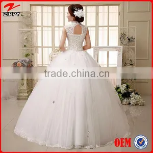 Wedding Dress Floor-Length Sleeveless Natural Lace Up Multi Sizes More Color Simple Wedding Dresses Quality Choice thumbnail-2