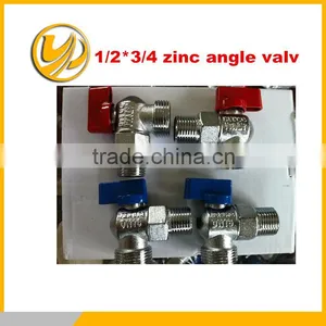 1/2"*3/4" Zinc Angle Valve Made in China Yuhuan Manufacturer thumbnail-1