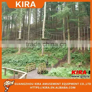 Custom- Made Children's Climbing Wall Theme Park Playground With Rope Course thumbnail-1