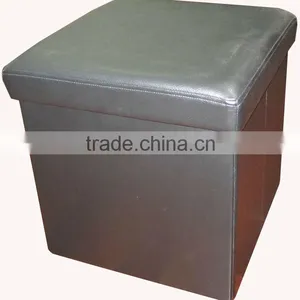 Foldable Storage Ottoman thumbnail-1