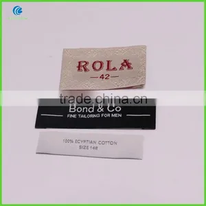 Garment Labels And Tags 100% Polyester Fabric Woven Labels For Clothing thumbnail-1