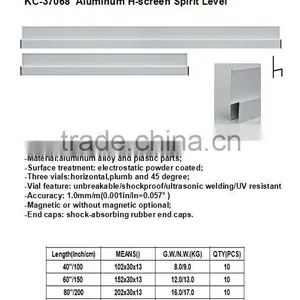 3m H Type Aluminum Alloy Scraper Level Ruler thumbnail-1