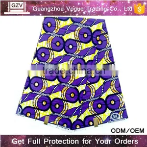 China Factory Guinea Brocade Waterproof Spandex Wax Printed Cotton Blue African Fabric thumbnail-2