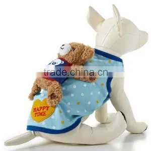 Spot Red Blue Detachable Toy Bear Pet Clothe Cat Dog Pet Wear Pet Apparel thumbnail-3