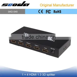 High Quality K 3D 1080p Support 1 in 4 Out HDMI Splitter Compatible HDCP HDMI Splitter 1x4 1.3V 1.4V thumbnail-1