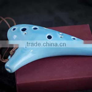 Chinese Ceramic Ocarina Flute thumbnail-1