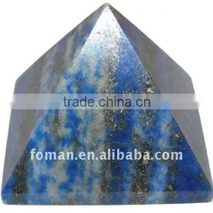60x45mm Lapis Gemstone Pyramid thumbnail-1