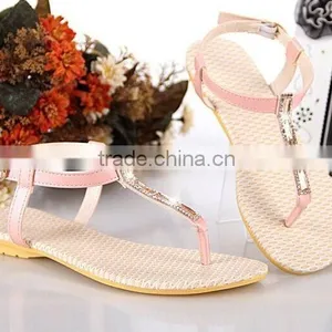 2015 Hot Sale Summer Flat Leisure Ladies Sandals Wholesale thumbnail-4