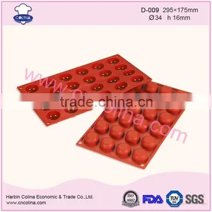 24 Cavities Half Ball Shape Silicone Cake Mould Baking Cake Pan thumbnail-1