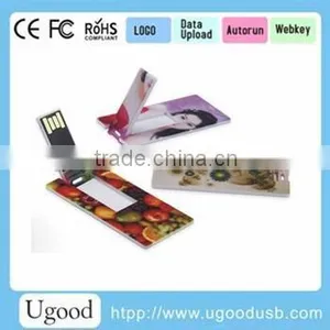 USB 2.0 Interface Type USB Stick,No Encryption Business Card USB Memory, Premium Gift Slim Credit 2.0 USB thumbnail-2