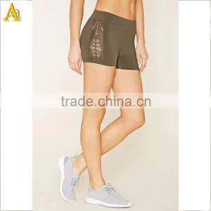Womens Athletic Apparel Active Cutout Seamless Shorts thumbnail-1
