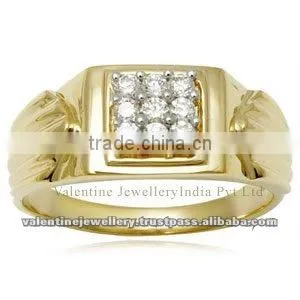 Claddah Ring, Gold Ring, Mens 18k Gold Ring thumbnail-1