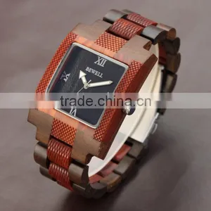 Mixed Color Wristwatch Wooden Water Resistant Wooden WristWatch Women Men Wristwatch Wooden thumbnail-2