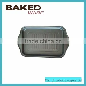 0.4mm Carbon Steel Non-stick 25.4cm Rectangle Cake Pan With Shallow Shape thumbnail-6