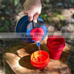 Outdoor Camping Space Saving Foldable Silicone Pot thumbnail-3