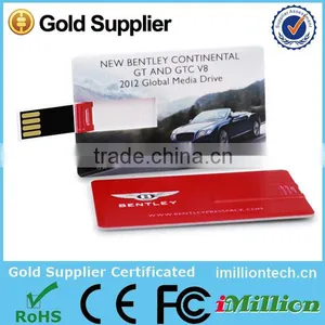 8GB USB 2.0 Credit Card USB Flash Drive With Custom Personalized Logo thumbnail-1