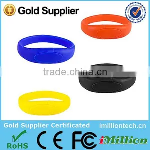 Hot Sale 8GB USB Flash Drive Silicone Bracelet Wrist Band USB2.0 Flash Memory Pen Drive Unique USB Flash Drive U Disk Pendrives thumbnail-2
