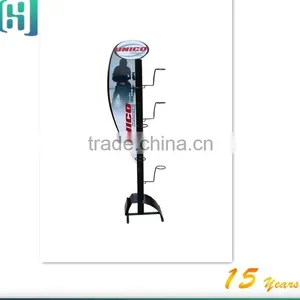 Factory Custom Made Metal 7 Hooks Helmet Display Rack / Helmet Display Stand / Helmet Rack thumbnail-1