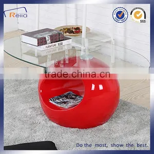 MORDEN SIMPLE GLASS TEA TABLE FIBER Glass EXCELLENT CLASSIC thumbnail-4