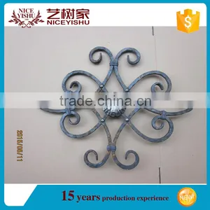 China Latest Wrought Iron Components Scroll Panels, Ornament Welding Fence Parts thumbnail-2