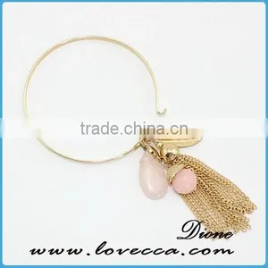 New Wholesale Fashion Beads Bracelets Charms Green Stone Bead Arm Bangles thumbnail-5