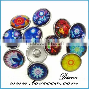 Jewelry Charms Factory Directly Wholesale Green Alloy Personality DIY Bracelets Press Snap Button thumbnail-3
