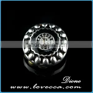 New Promotional Product Charms Fashion Heart Crystal Snap Button Accessory thumbnail-3