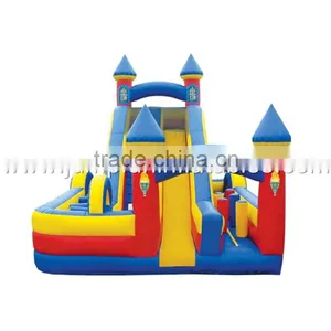 Discount in This Week! Inflatable Castle Slide/Inflatable Combo Obstacle Course/Rental Obstacle Course for Sale thumbnail-1