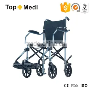 TOPMEDI New Travel Folding Wheelchair for Disabled and Old People/Silla de Ruedas Para Viaje thumbnail-2