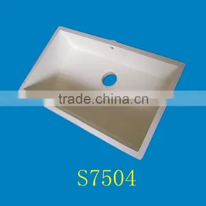 High Quality White Undermount Man-made Stone Kitchen Sink thumbnail-2