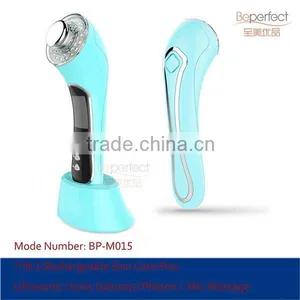 Home Use Biowave Massage Ultrasonic Dermabrasion Galvanic and Ultrasonic Facial Massager thumbnail-4