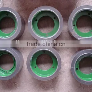 4 Inch Brown SBR Rice Rubber Roller for Grain Thresher thumbnail-1