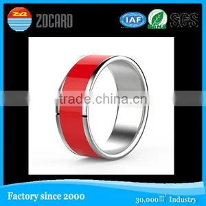 Customized Smart Rfid Ring With NFC Chip Inside Support ISO14443, ISO 18092 Protocol thumbnail-2