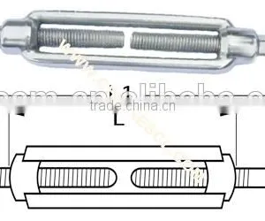 Open Die Forged Electro Galvanized JIS Frame Turnbuckle With Eye and Hook thumbnail-6