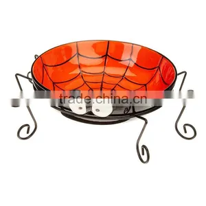 Spooks and Hoots Spider Ceramic Treat Bowl thumbnail-1