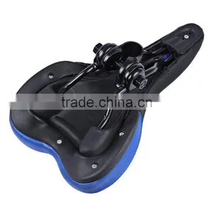 27*15cm Bike Bicycle Saddle Mountain Road Soft Ventilate Middle Hollow MTB Bike Seat PU Leather Seat thumbnail-4