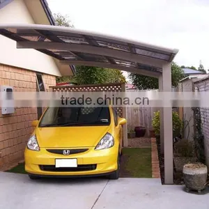Steel Frame Outdoor Aluminum Carport for Car Sun Shelter and Car Wash Sheter thumbnail-5
