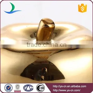 Wholesale Ceramic Gold-plated Apple Luxury Home Decor thumbnail-2